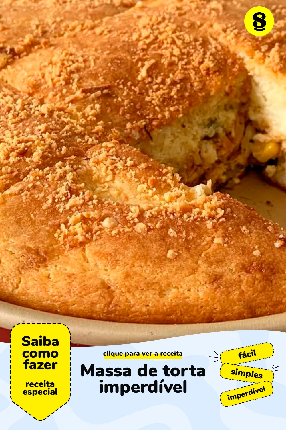 Receita de massa de torta