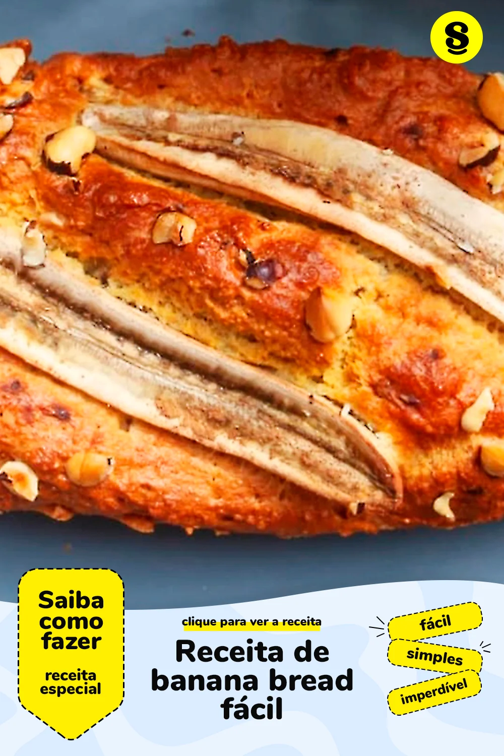 Receita de banana bread