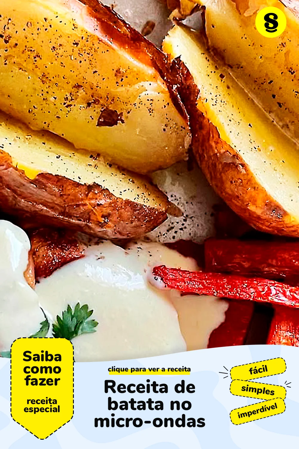 Receita de batata no micro-ondas