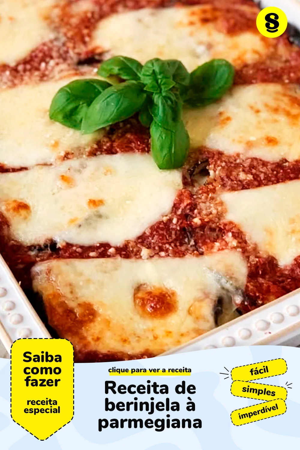 Receita de berinjela à parmegiana