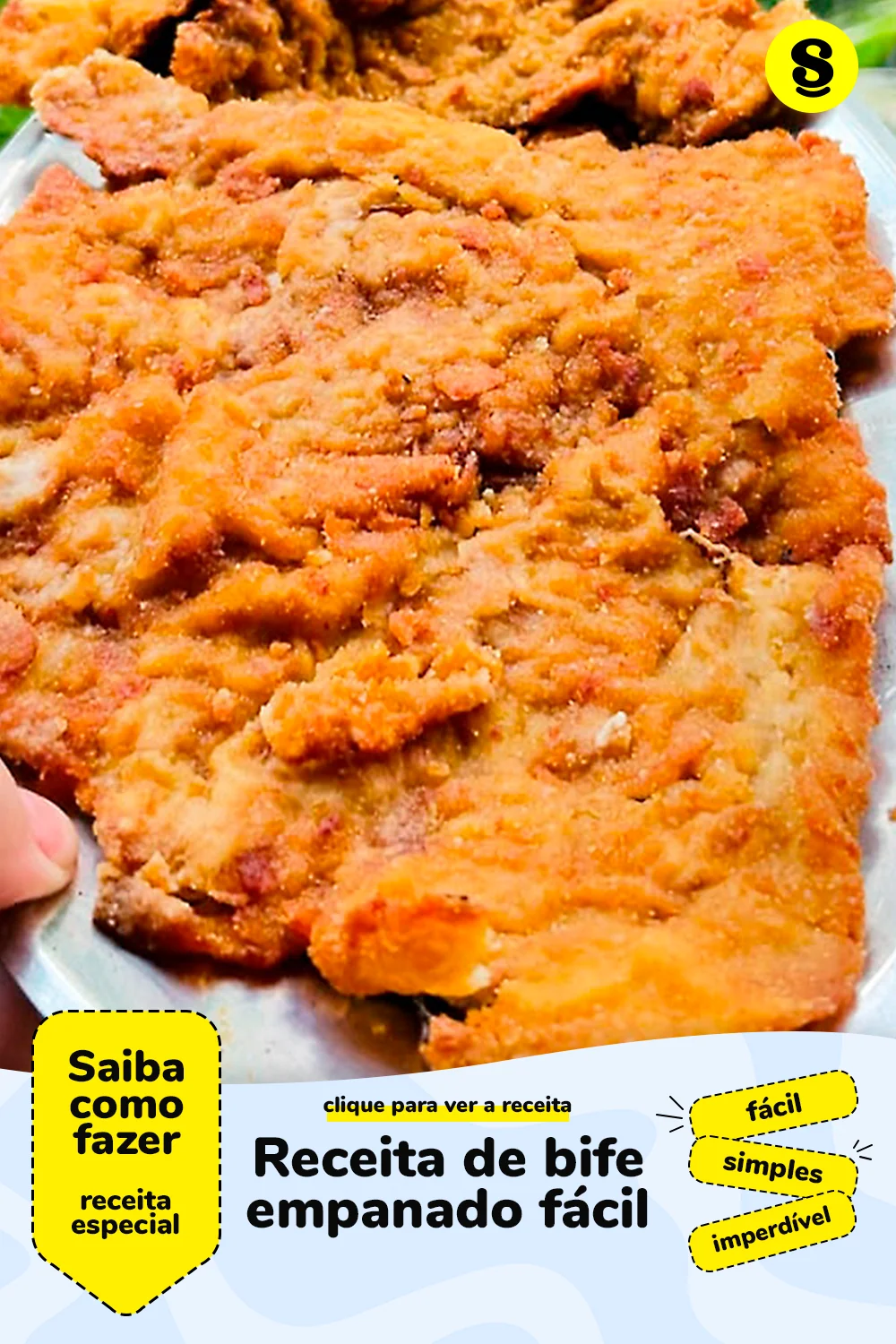 Receita de bife empanado