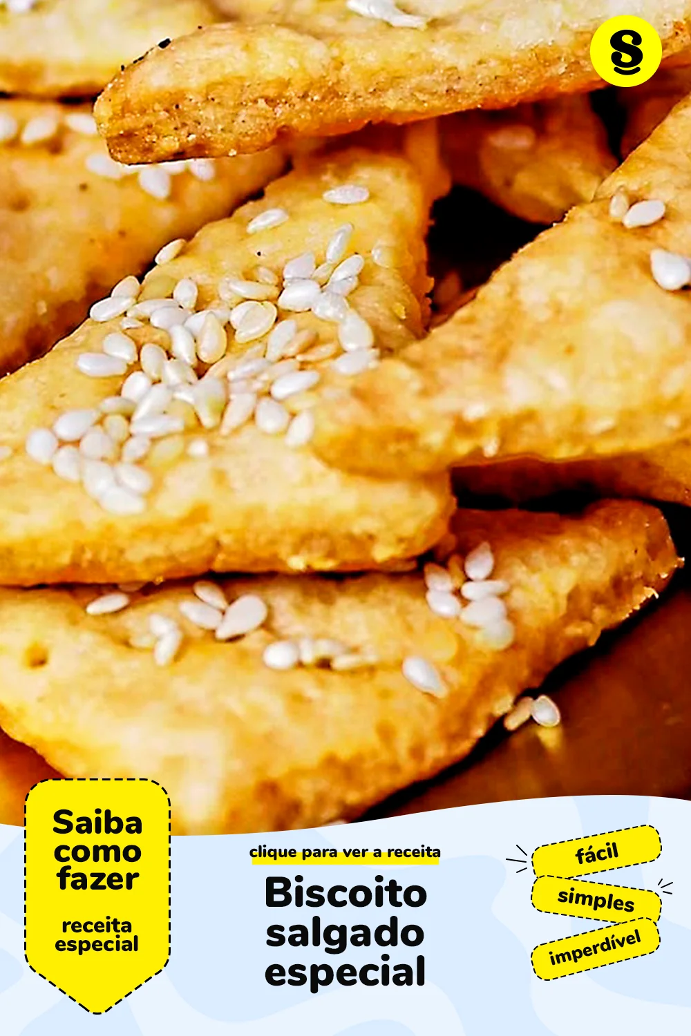 Receita de biscoito salgado