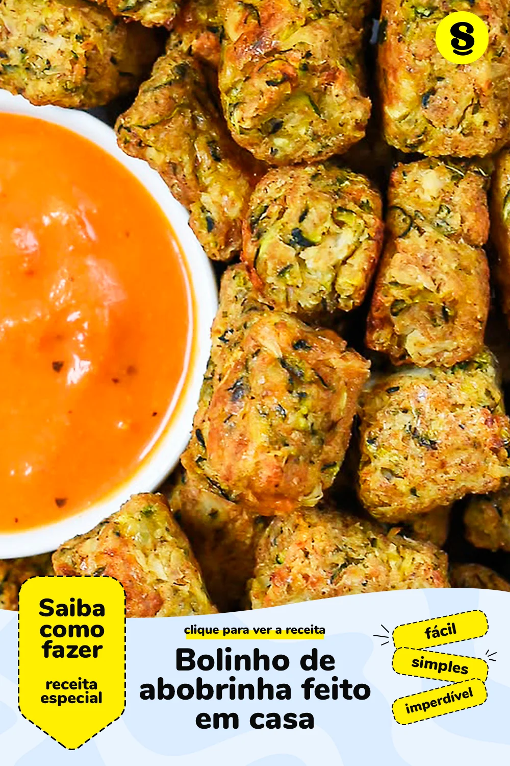 Receita de bolinho de abobrinha