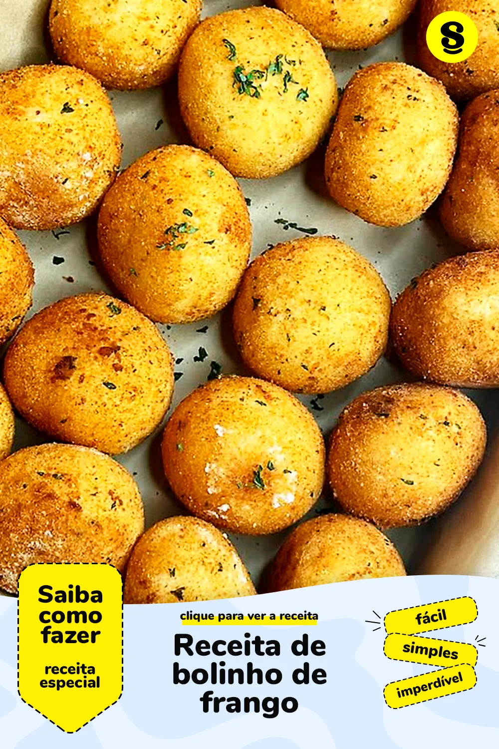 Receita de bolinho de frango