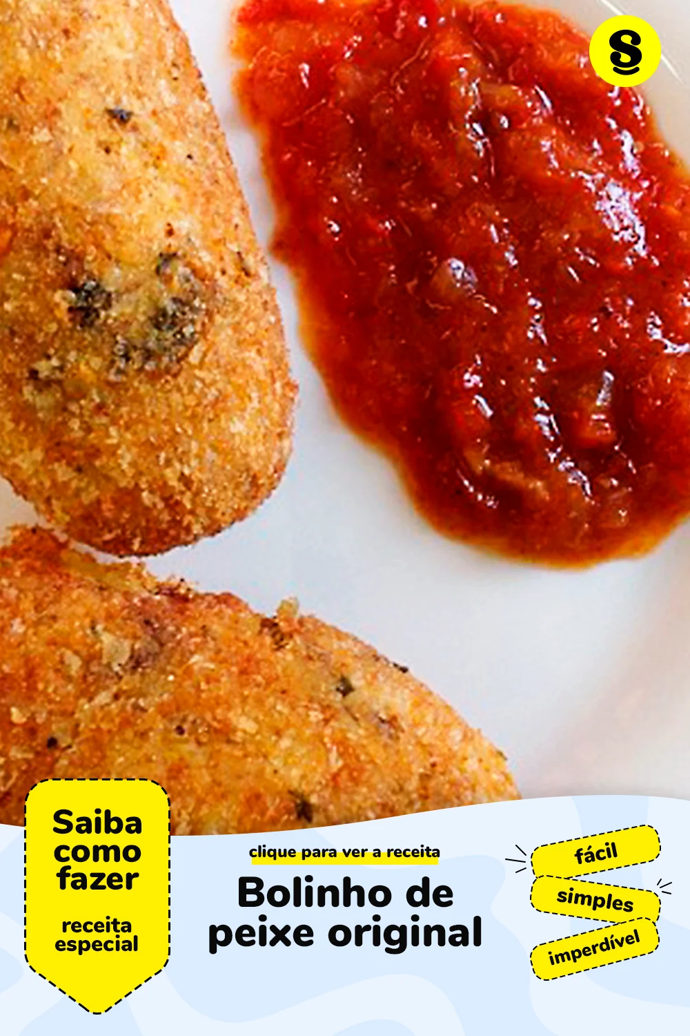 Receita de bolinho de peixe