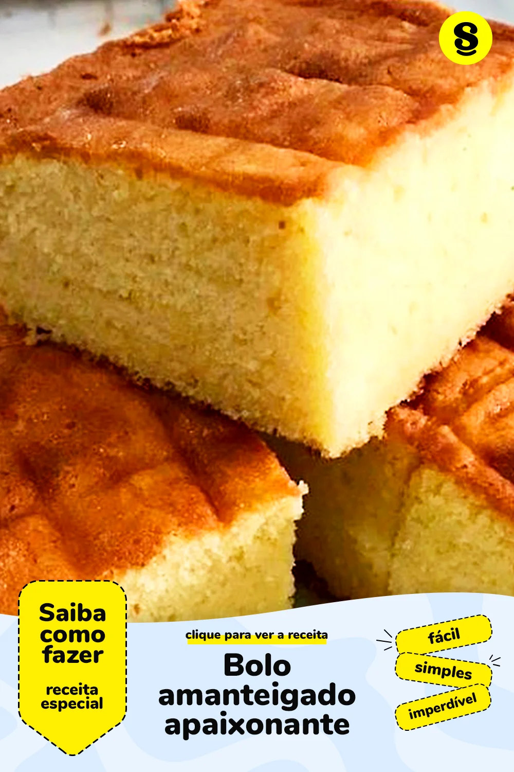 Receita de bolo amanteigado