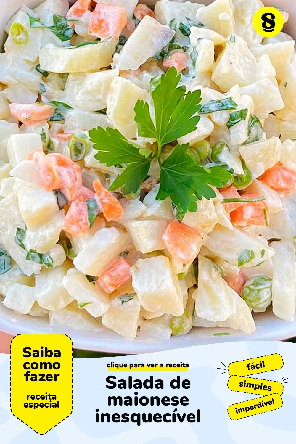 Receita de salada de maionese