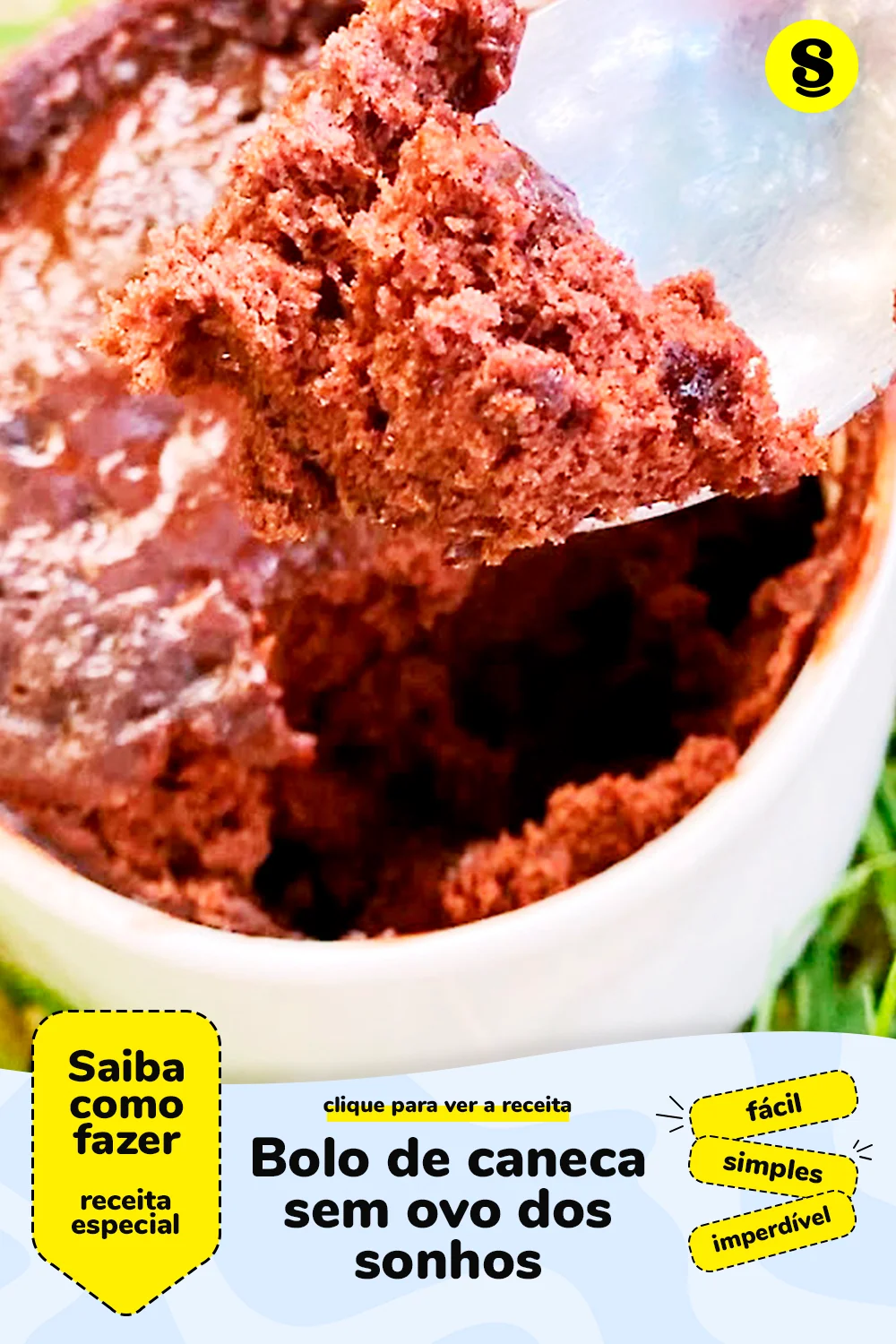 Receita de bolo de caneca sem ovo