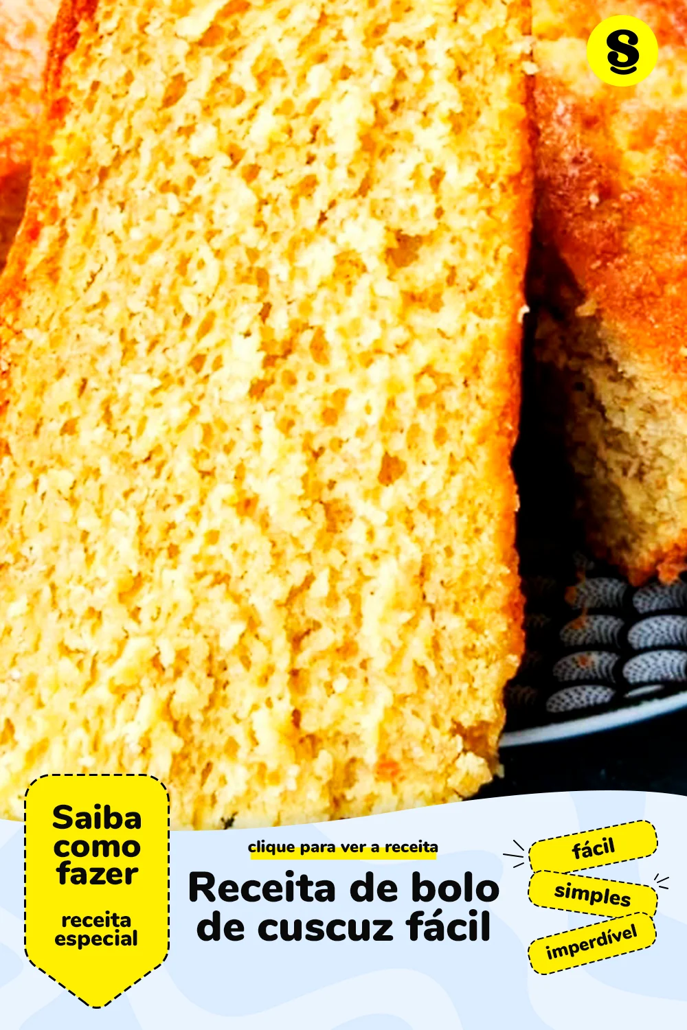 Receita de bolo de cuscuz