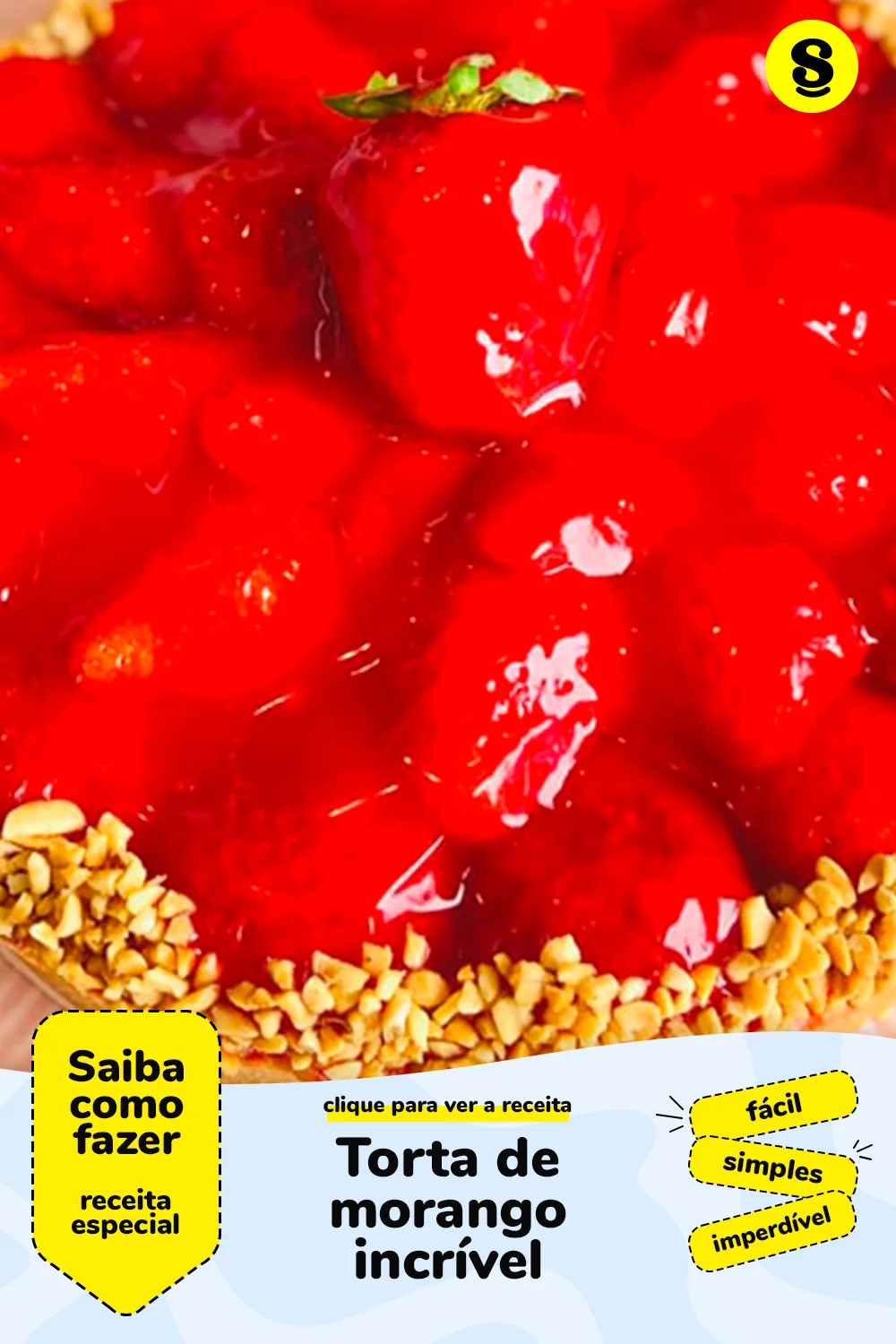 Receita de torta de morango
