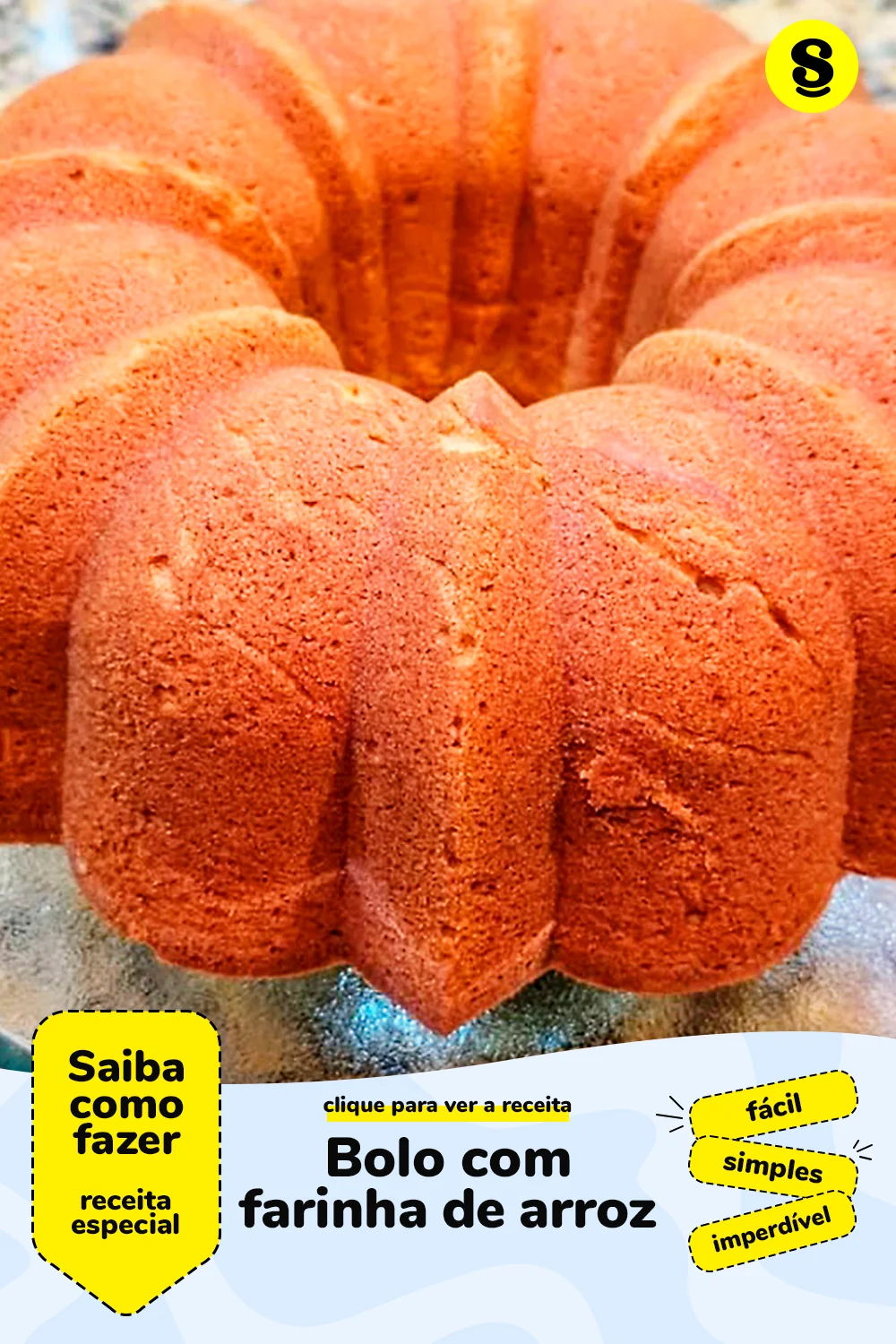 Receita de bolo com farinha de arroz