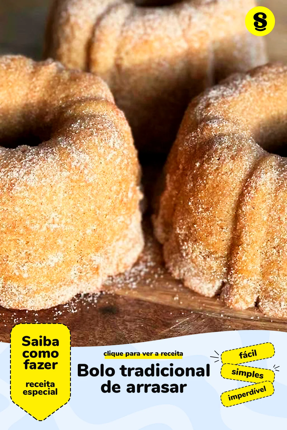 Receita de bolo tradicional