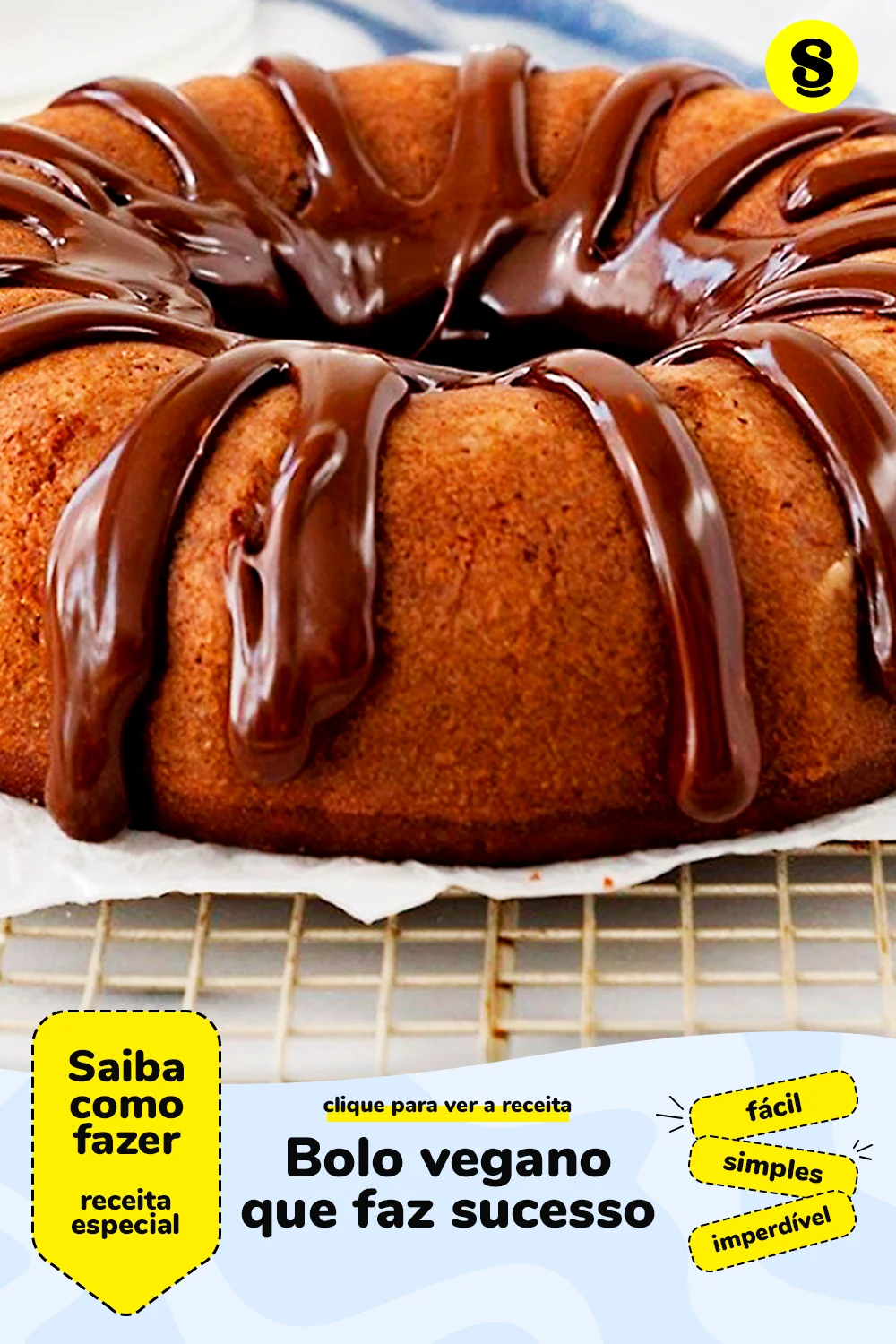 Receita de bolo vegano