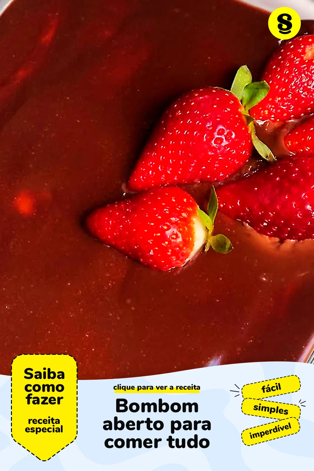 Receita de bombom aberto