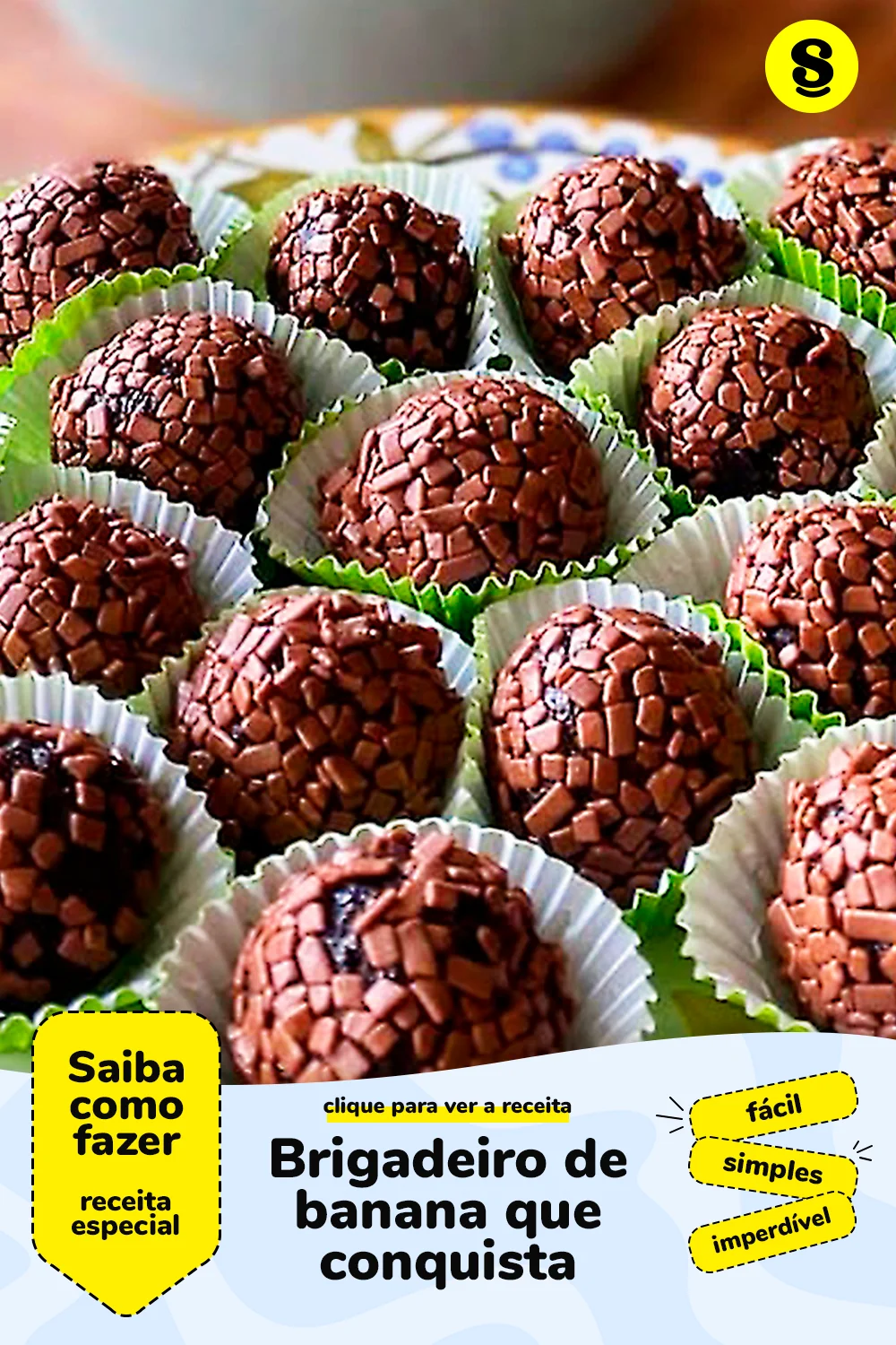 Receita de brigadeiro de banana