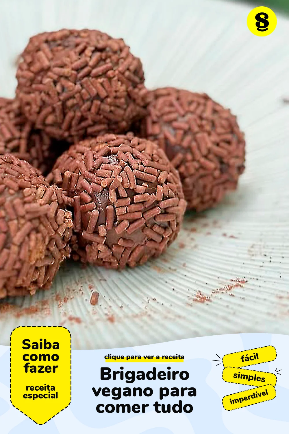Receita de brigadeiro vegano