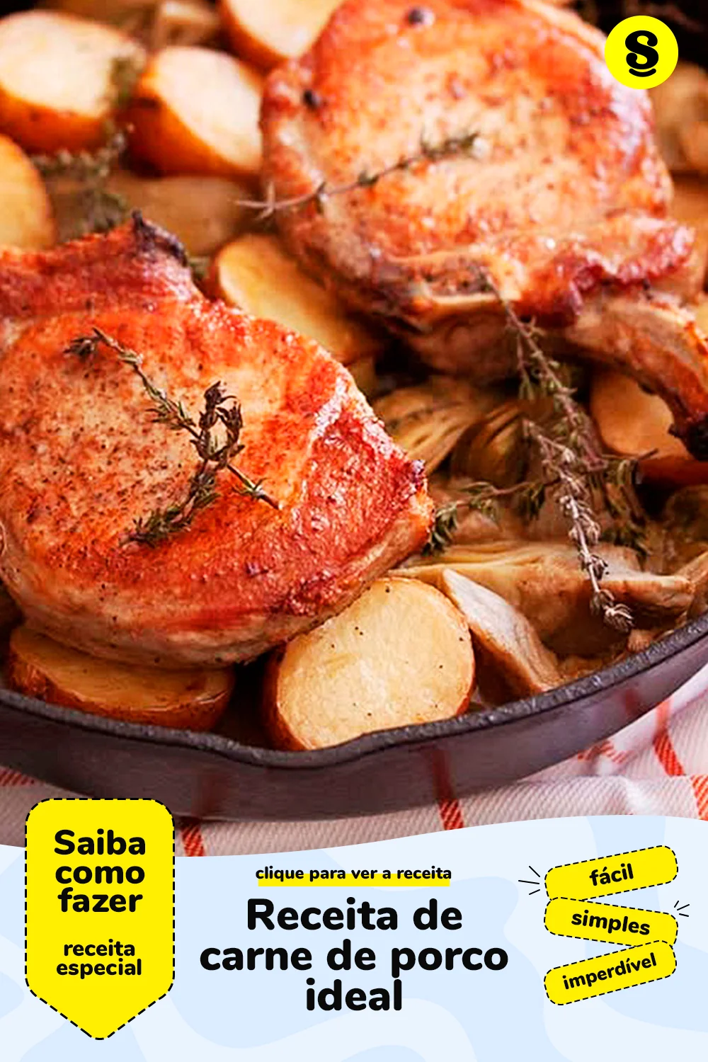 Receita com carne de porco
