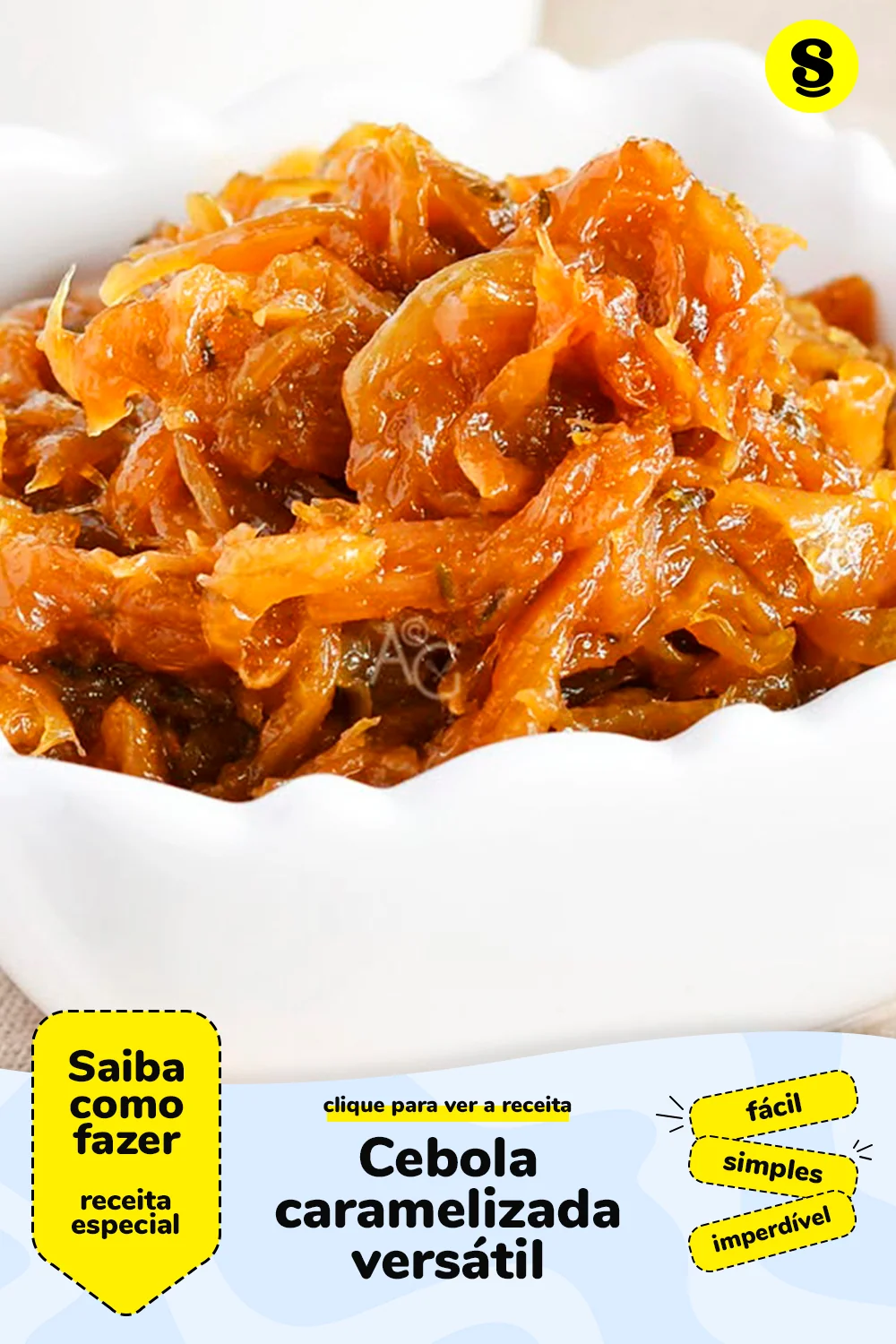 Receita de cebola caramelizada