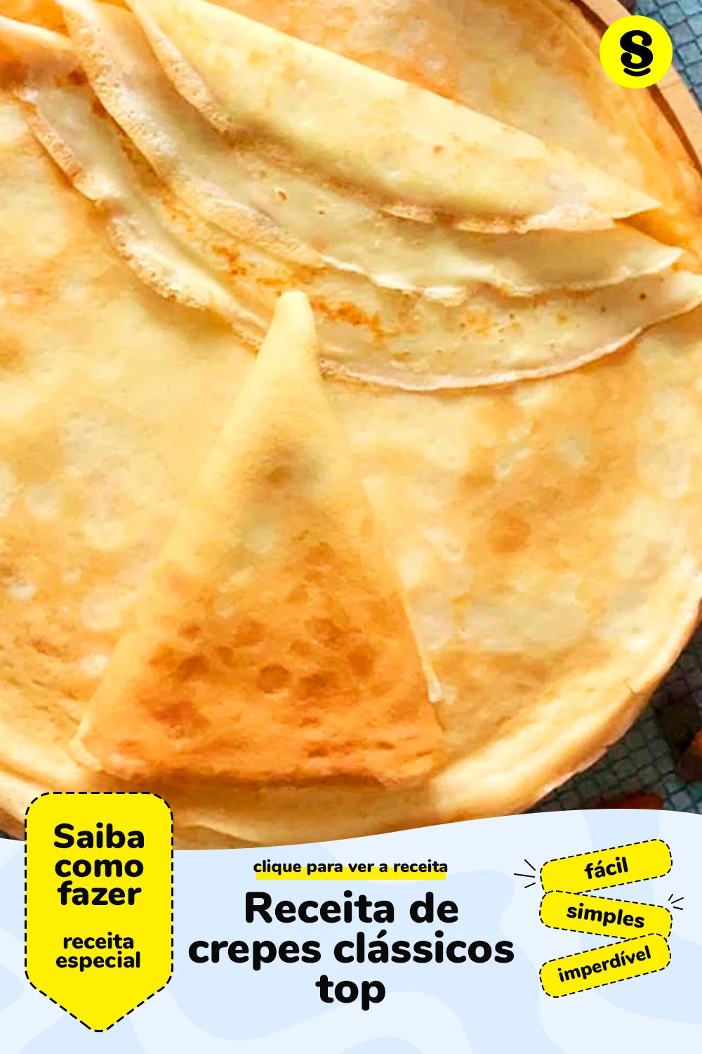 Receita de crepes clássicos