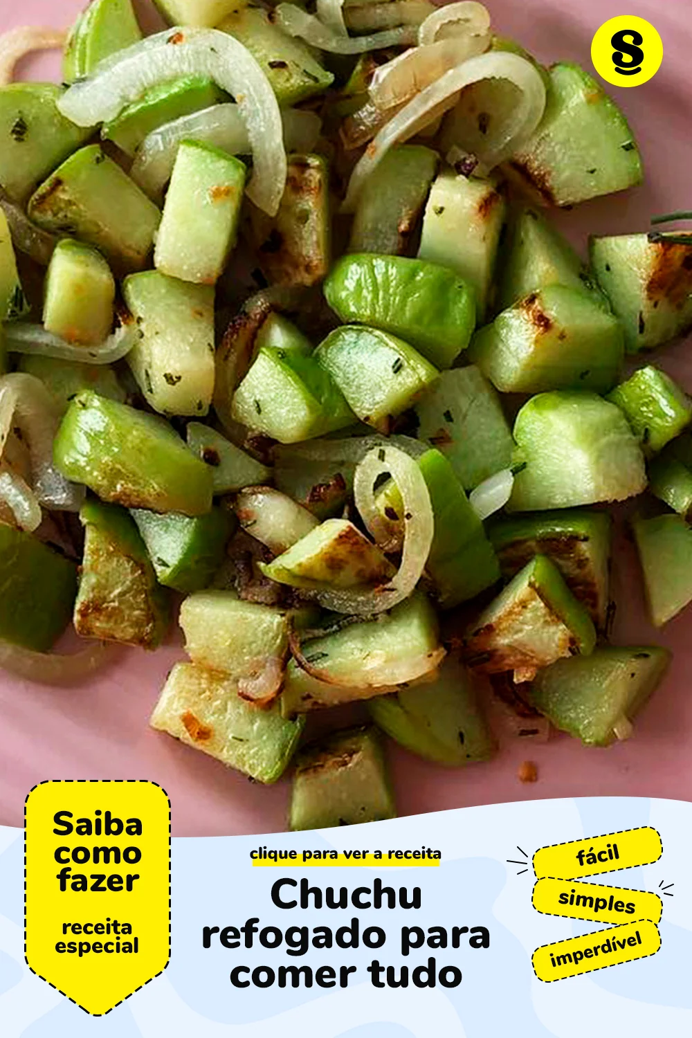 Receita de chuchu refogado