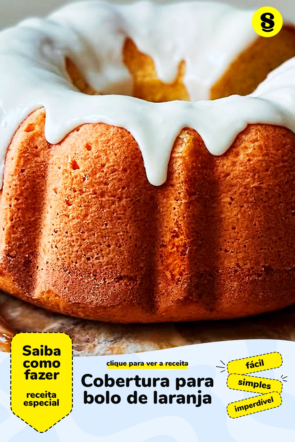 Receita de cobertura para bolo de laranja