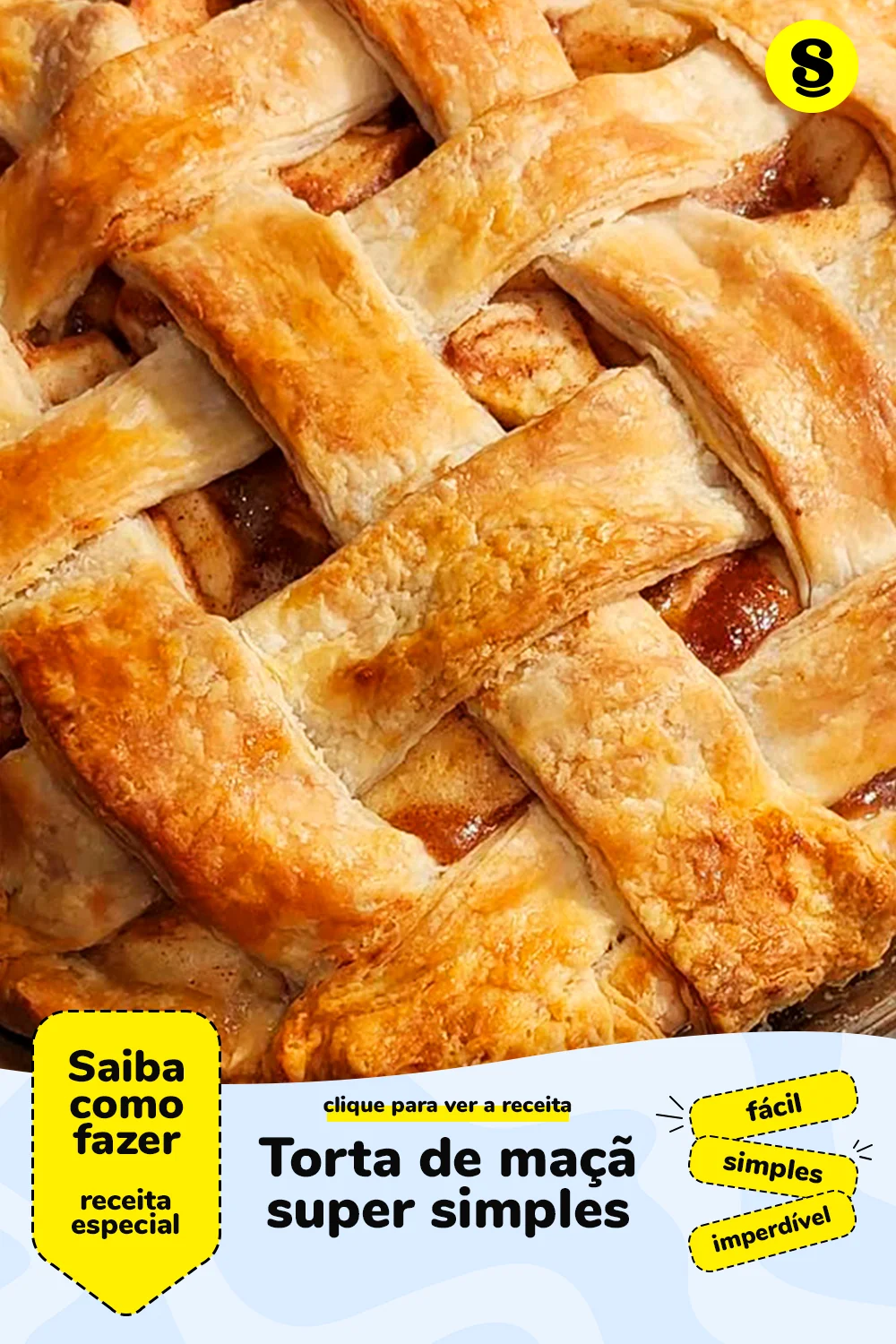 Receita de torta de maçã