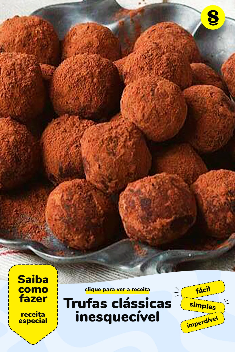 Receita de trufas clássicas