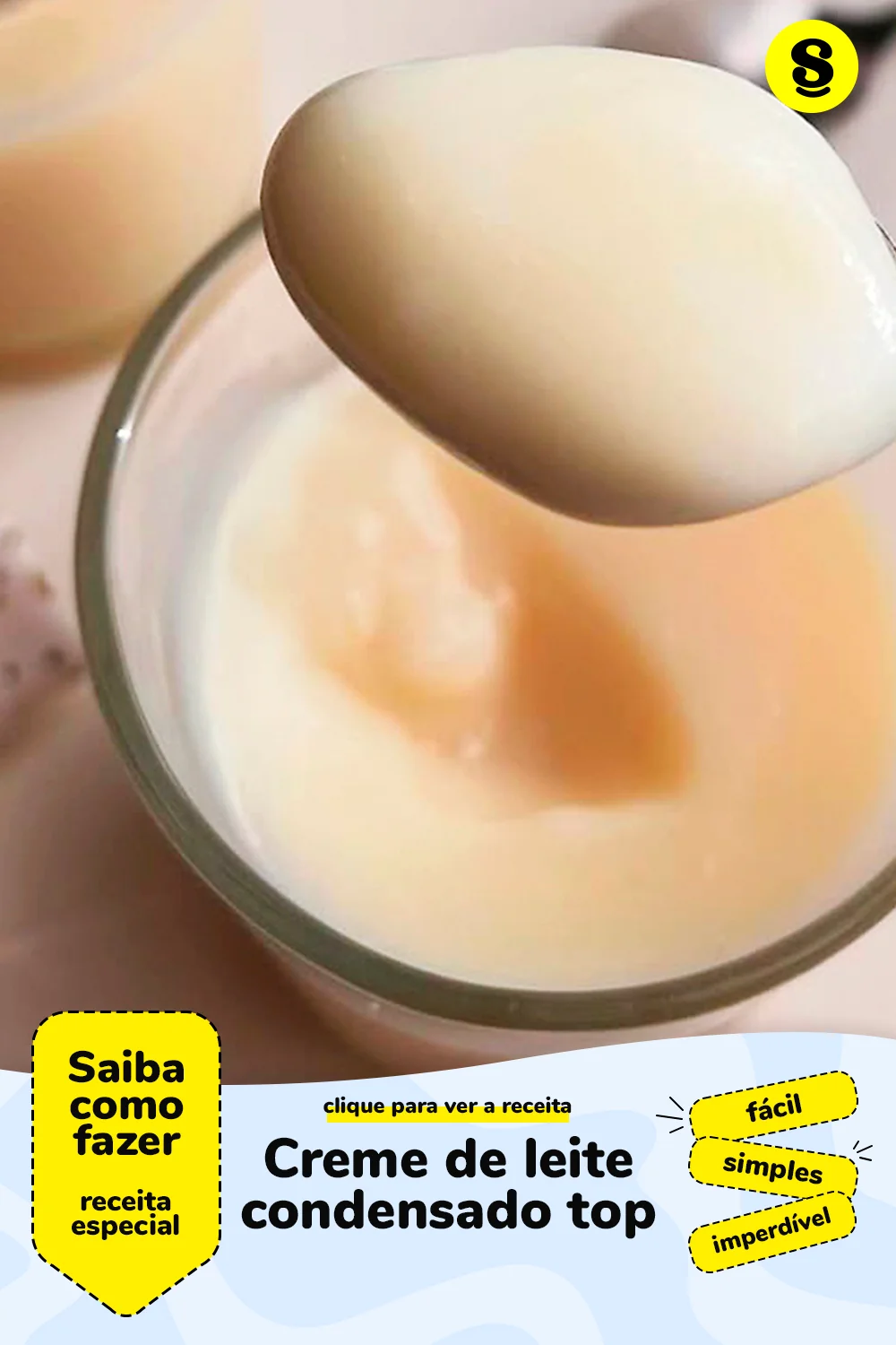 Receita de creme de leite condensado