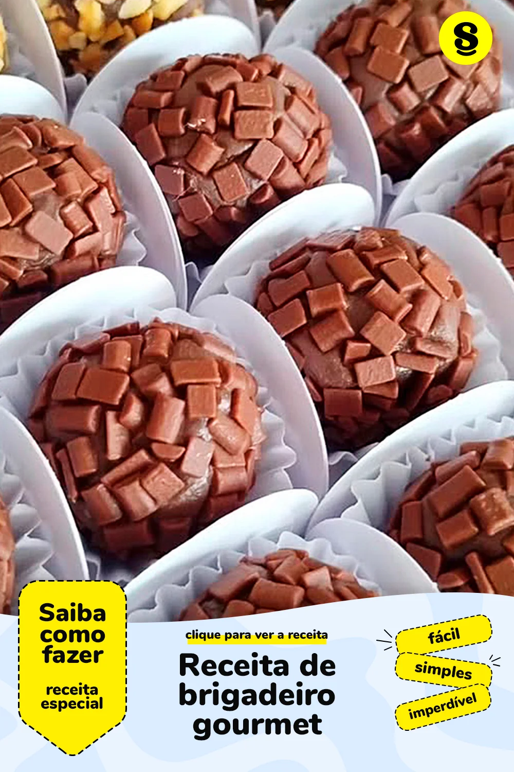 Receita de brigadeiro gourmet