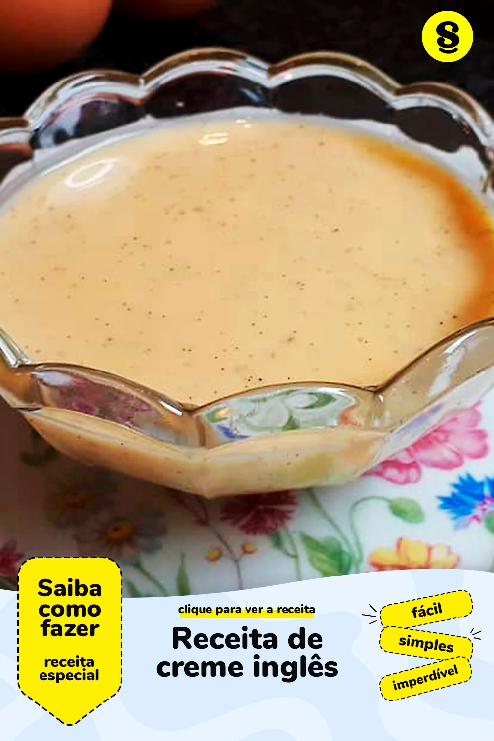 Receita de creme inglês
