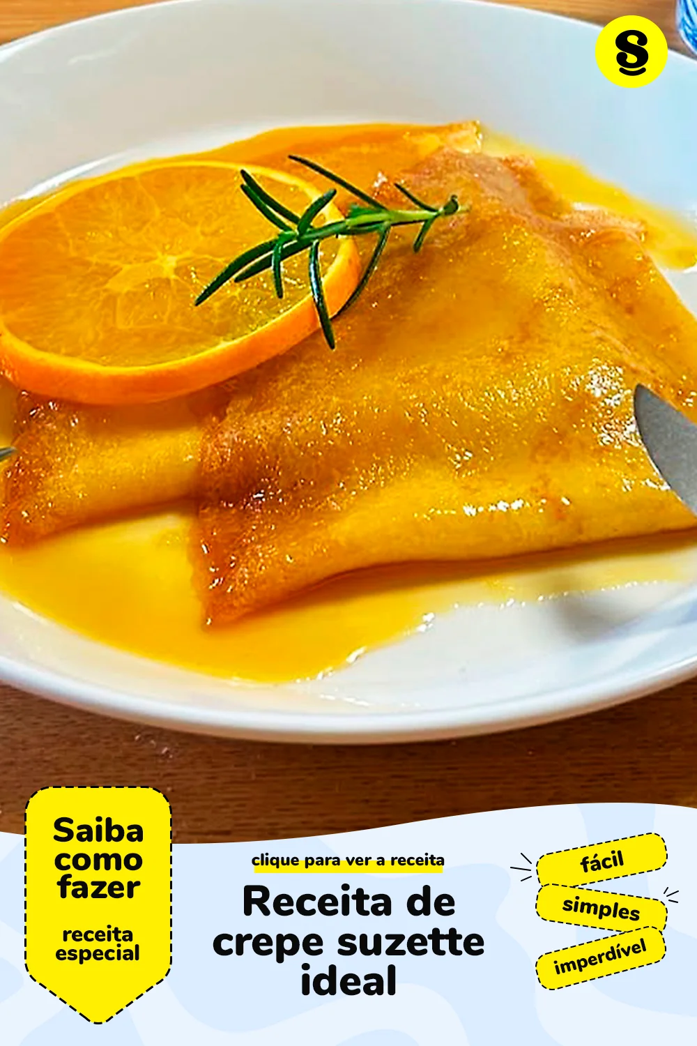 Receita de crepe suzette