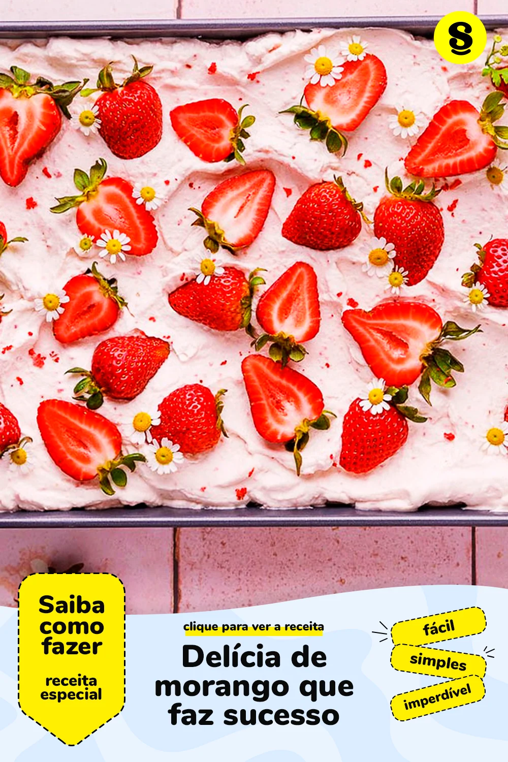 Receita de delícia de morango