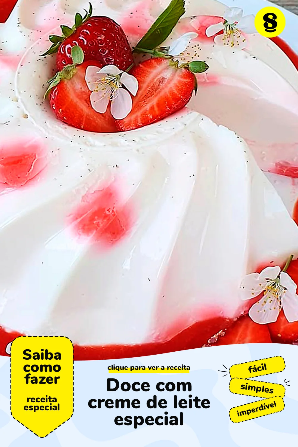 Receita de doce com creme de leite