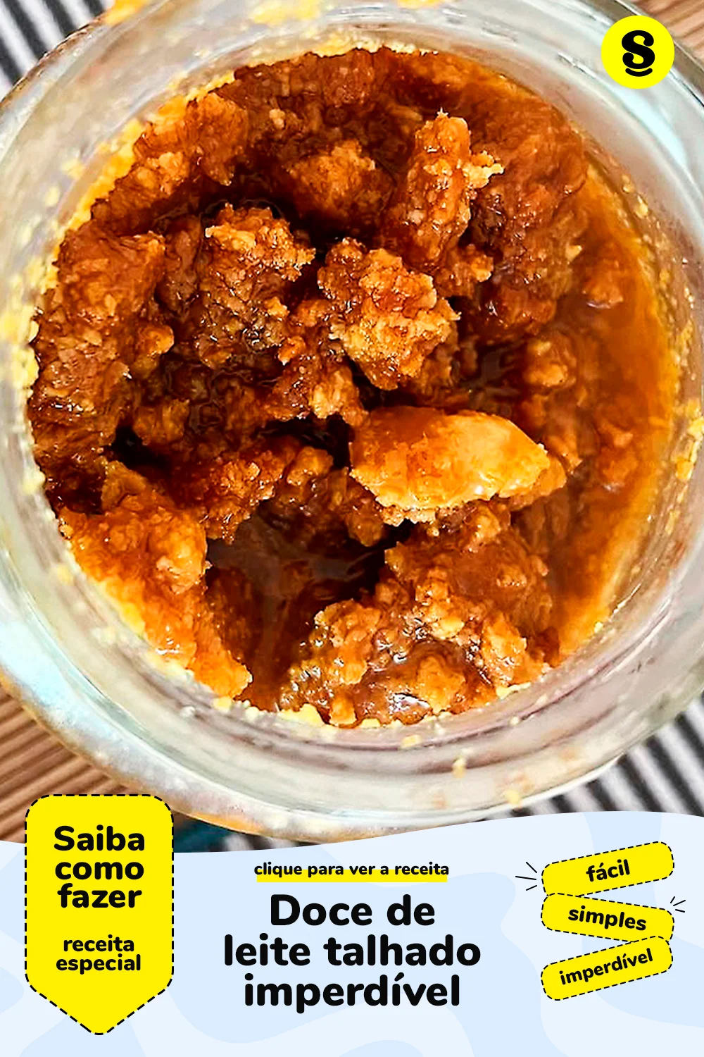 Receita de doce de leite talhado