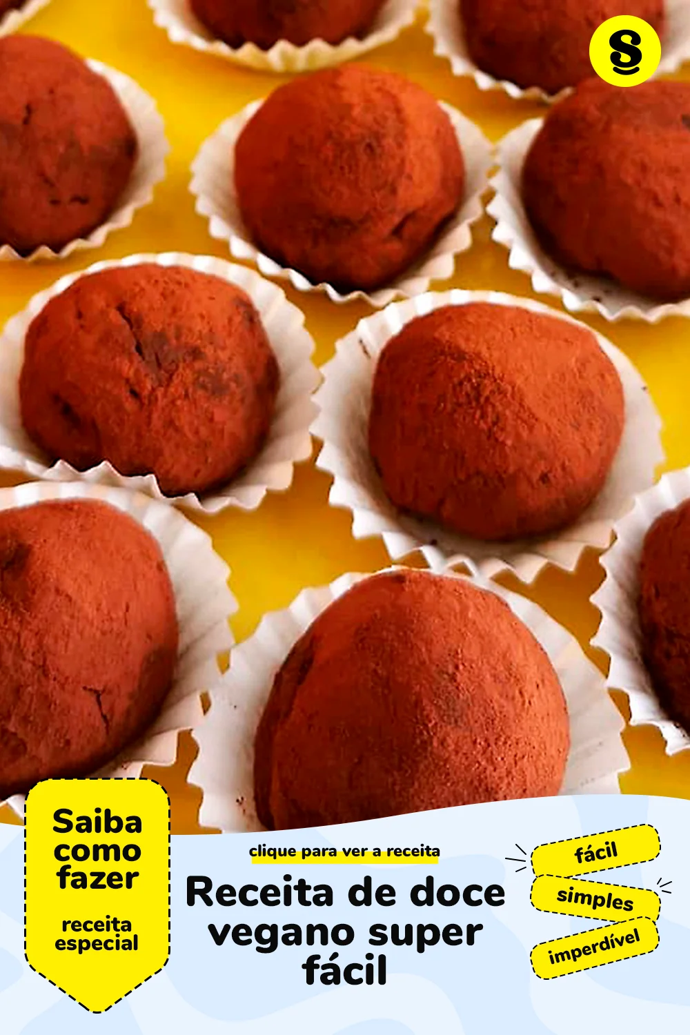 Receita de doce vegano