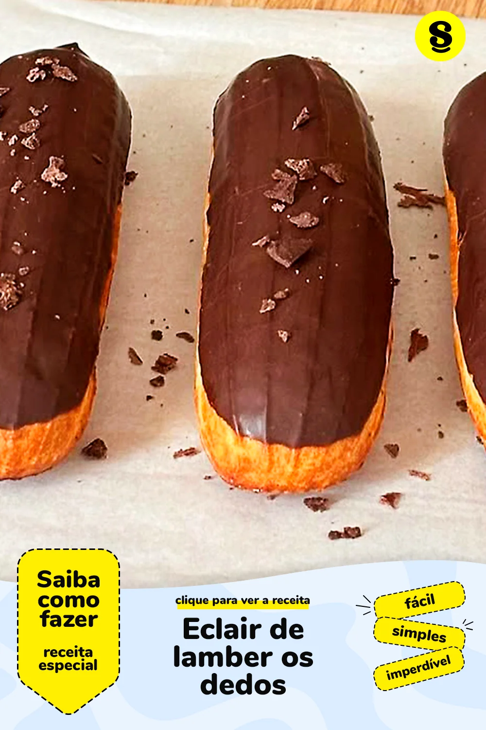 Receita de eclair