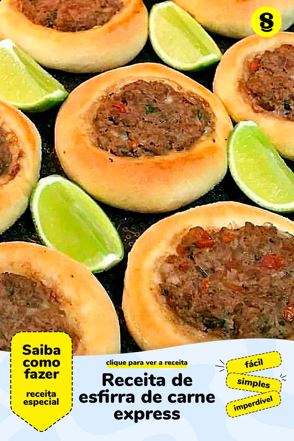 Receita de esfirra de carne