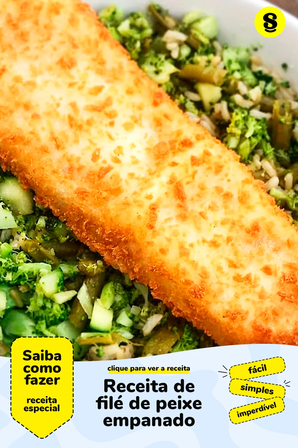 Receita de filé de peixe empanado