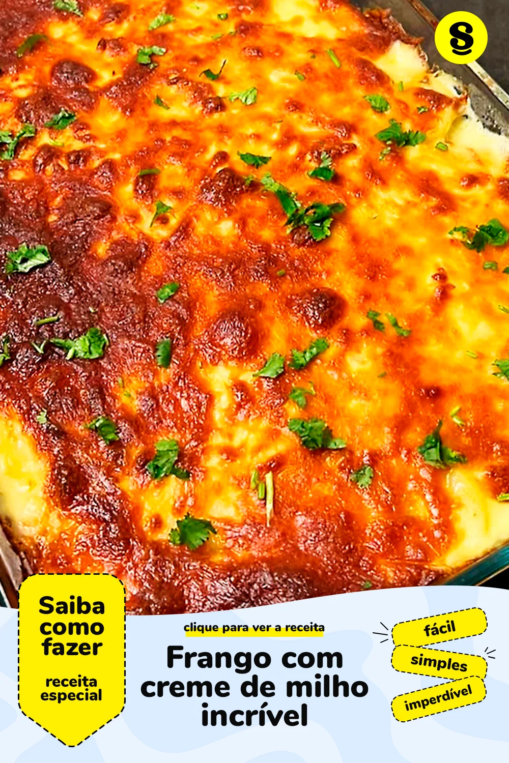 Receita de frango com creme de milho