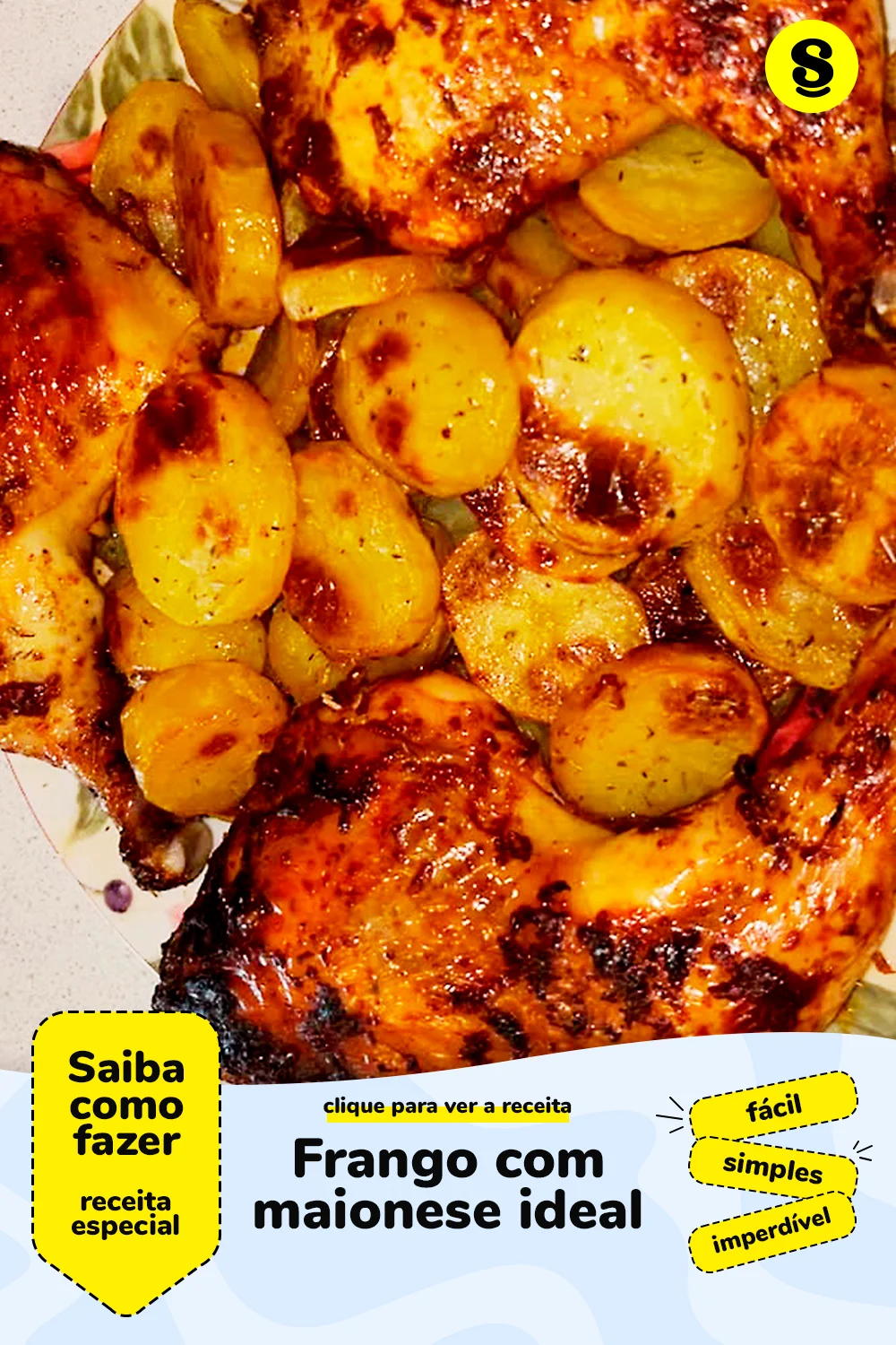Receita de frango com maionese