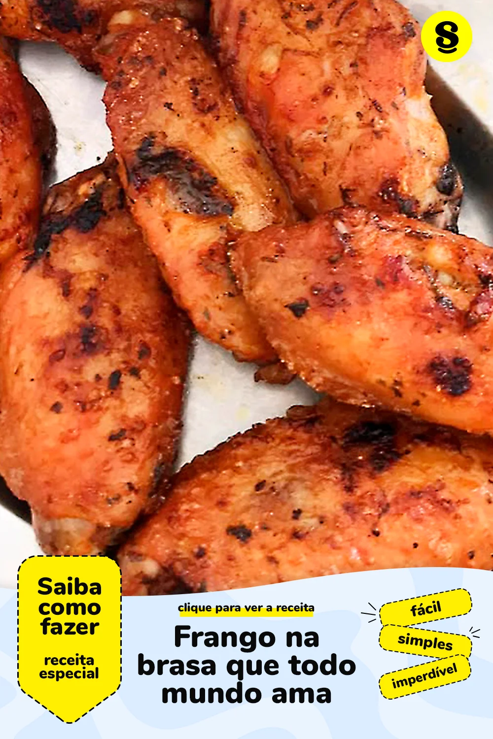 Receita de frango na brasa
