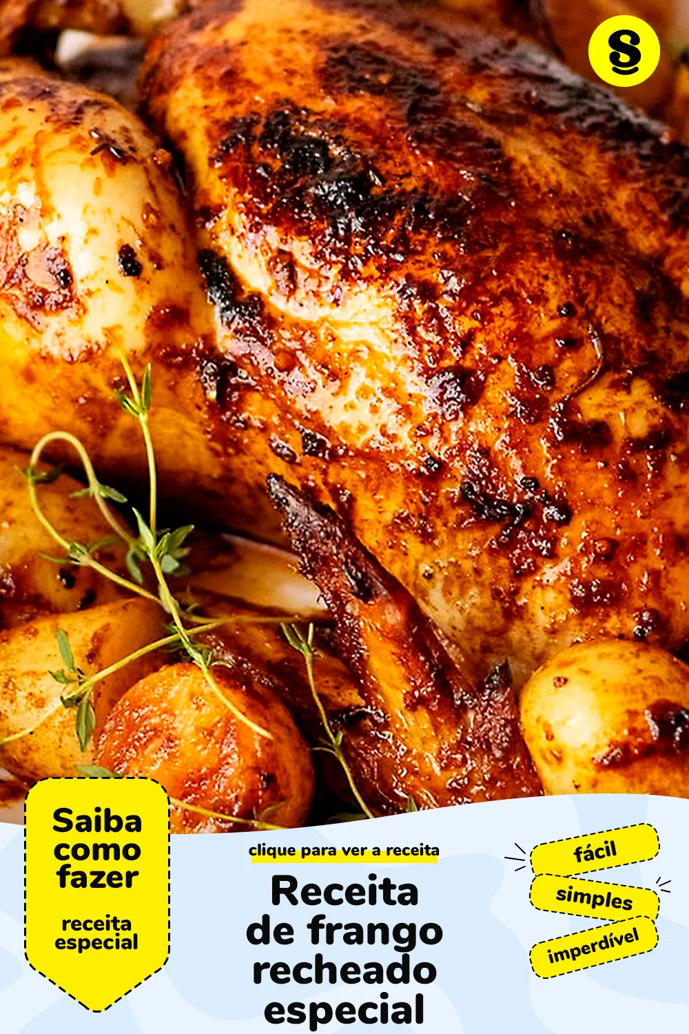 Receita de frango recheado