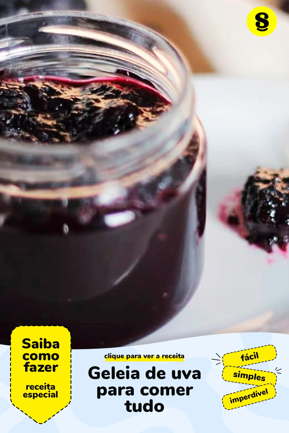 Receita de geleia de uva