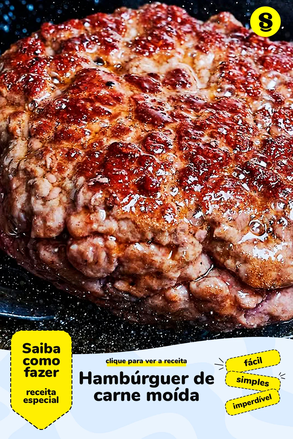 Receita de hambúrguer de carne moída