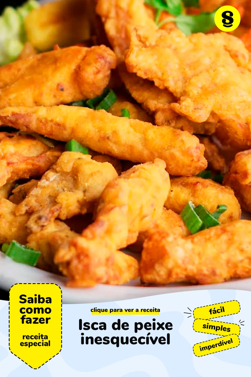 Receita de isca de peixe
