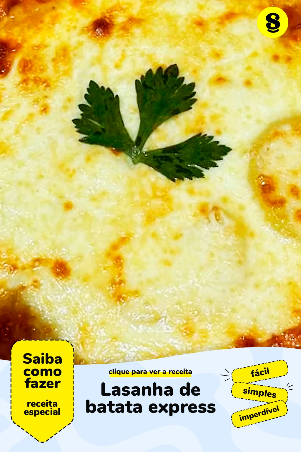 Receita de lasanha de batata