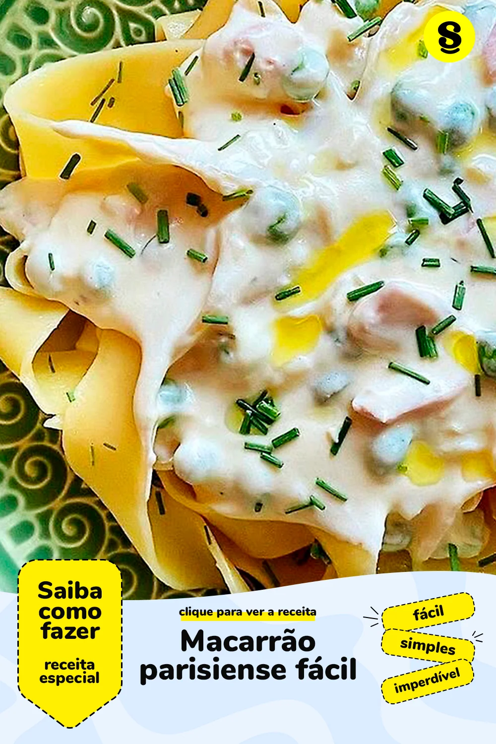 Receita de macarrão parisiense