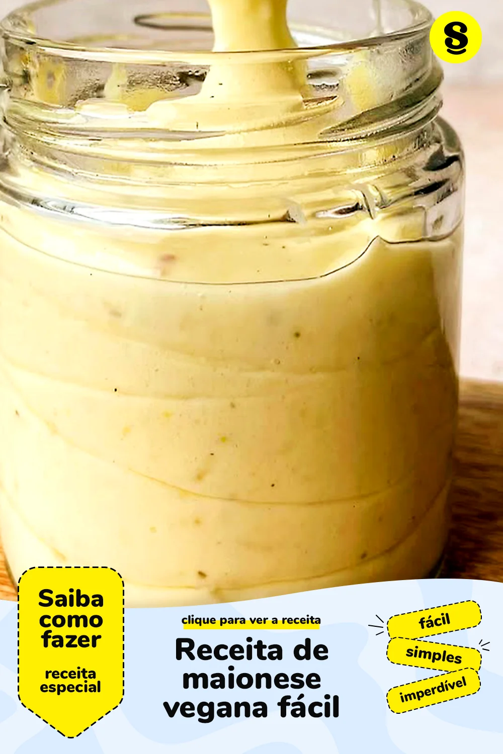 Receita de maionese vegana