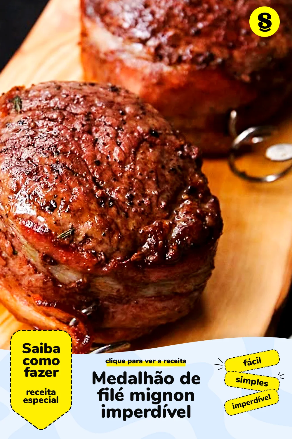 Receita de medalhão de filé mignon