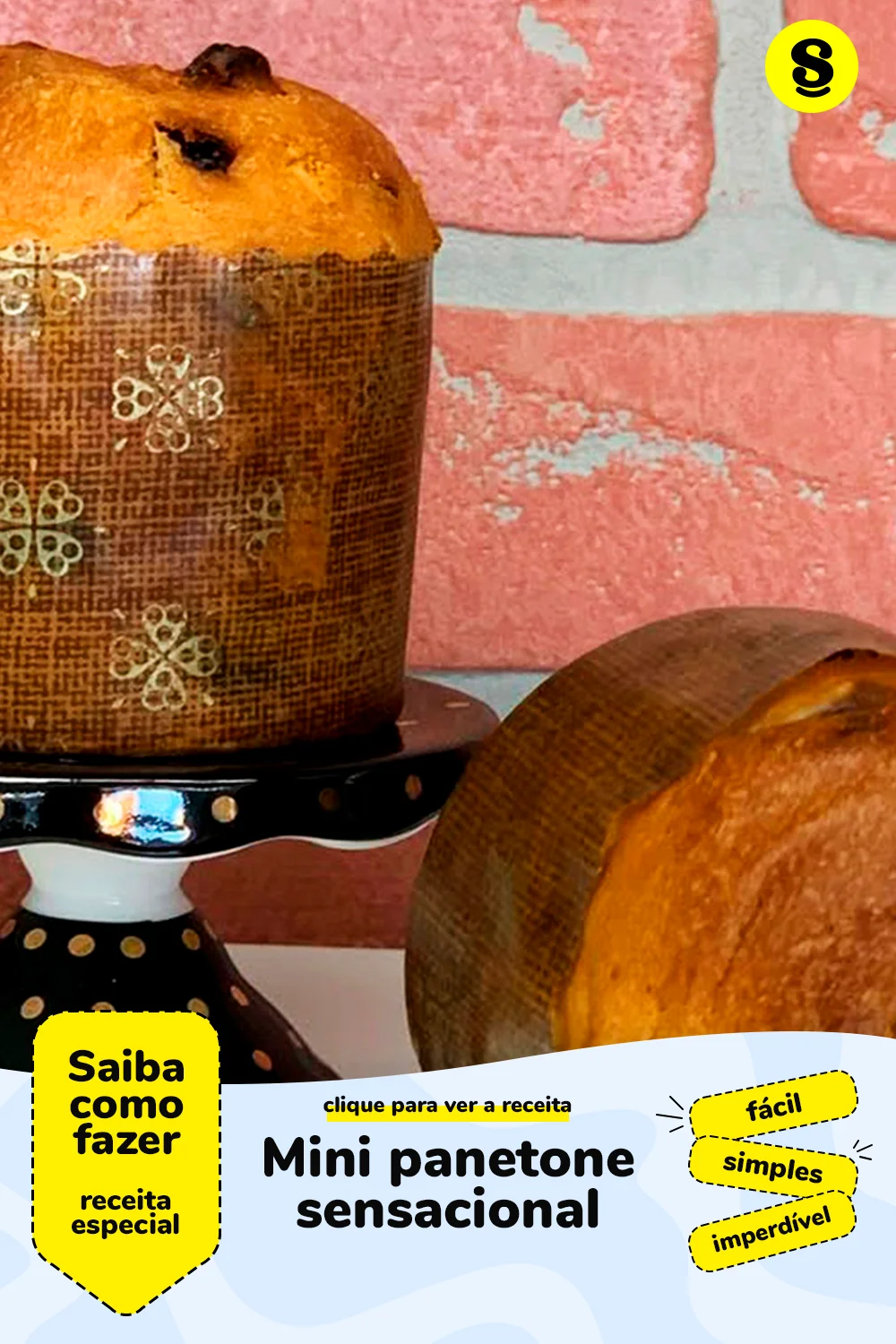 Receita de mini panetone